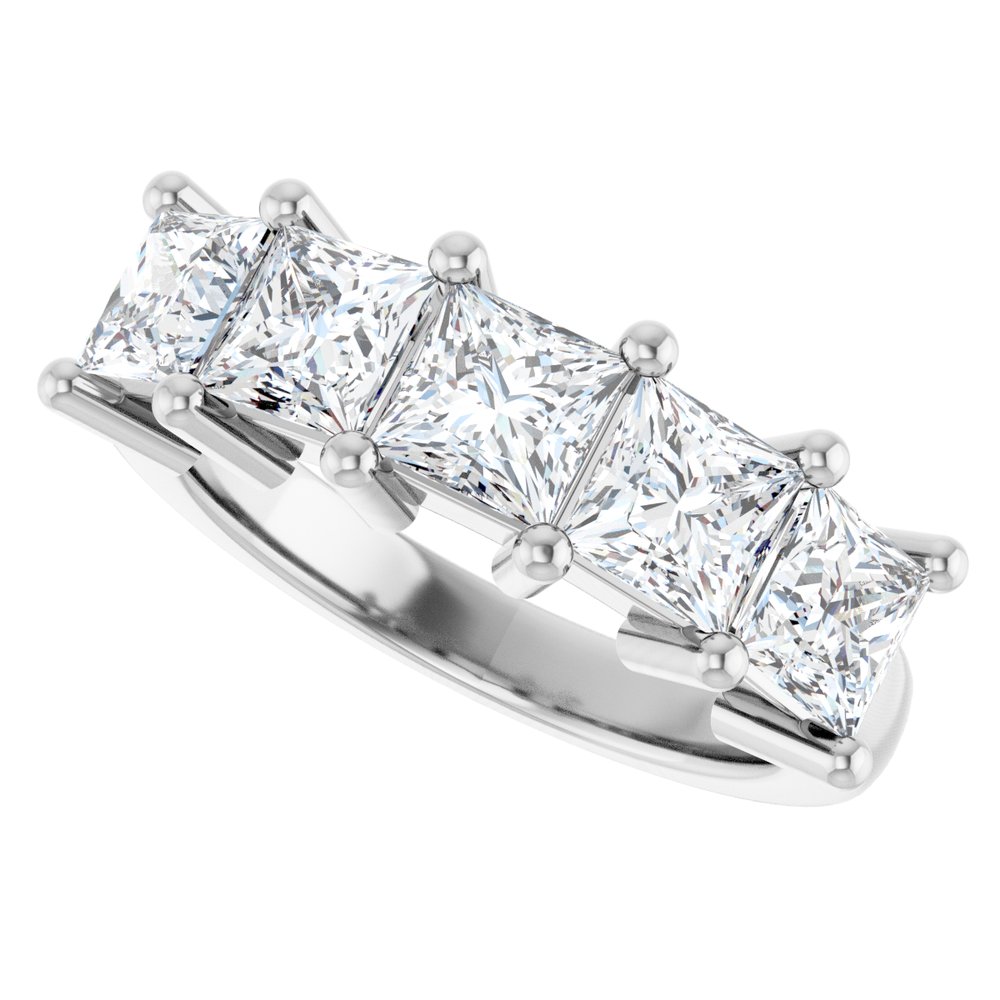 14K White Gold 2 5/8 CTW Lab-Grown Diamond Anniversary Band