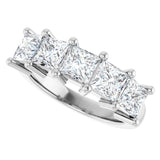 14K White Gold 2 5/8 CTW Lab-Grown Diamond Anniversary Band