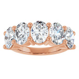 10K Rose Gold 5 1/2 CTW Lab-Grown Diamond Anniversary Band