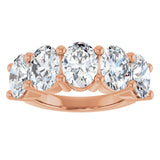 10K Rose Gold 5 CTW Lab-Grown Diamond Anniversary Band