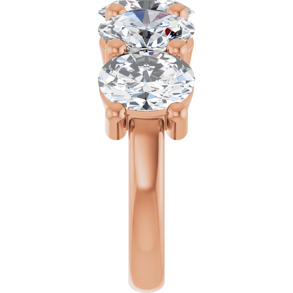 10K Rose Gold 5 CTW Lab-Grown Diamond Anniversary Band