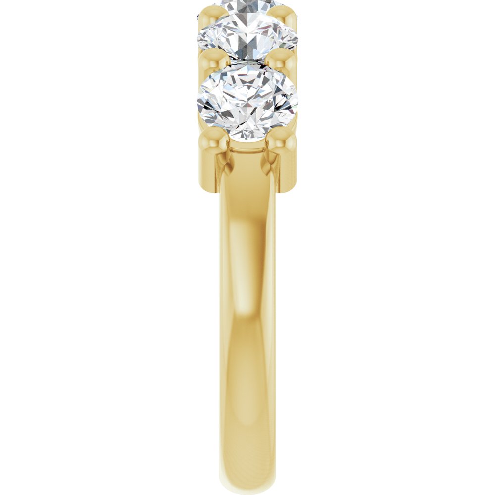 10K Yellow Gold 2 1/2 CTW Lab-Grown Diamond Anniversary Band