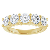 10K Yellow Gold 2 1/2 CTW Lab-Grown Diamond Anniversary Band
