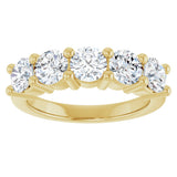 14K Yellow Gold 2 1/2 CTW Lab-Grown Diamond Anniversary Band