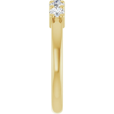 14K Yellow Gold 1/2 CTW Lab-Grown Diamond Anniversary Band