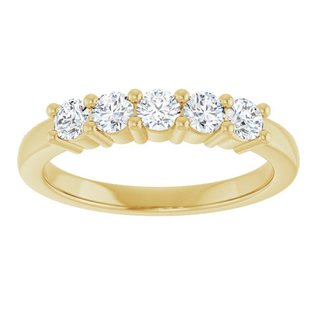 14K Yellow Gold 1/2 CTW Lab-Grown Diamond Anniversary Band