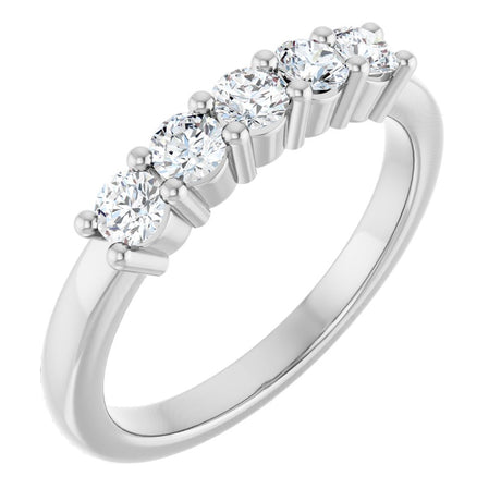14K White Gold 1/2 CTW Lab-Grown Diamond Anniversary Band
