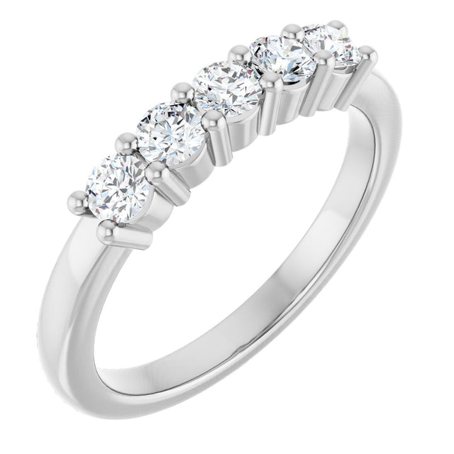 14K White Gold 1/2 CTW Lab-Grown Diamond Anniversary Band
