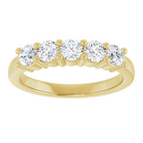 14K Yellow Gold 3/4 CTW Lab-Grown Diamond Anniversary Band