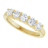 14K Yellow Gold 3/4 CTW Lab-Grown Diamond Anniversary Band