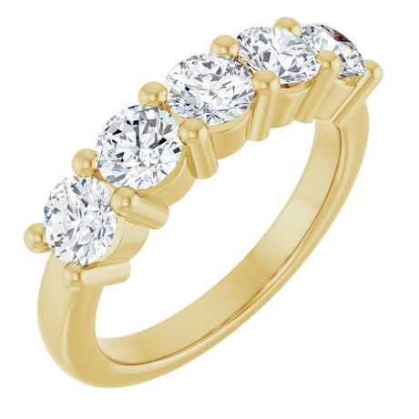 14K Yellow Gold 1 5/8 CTW Lab-Grown Diamond Anniversary Band