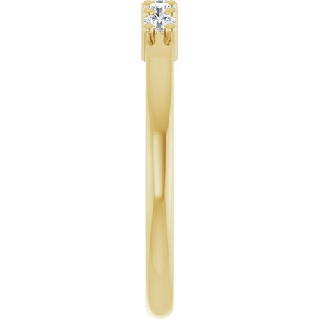 14K Yellow Gold 1/5 CTW Lab-Grown Diamond Anniversary Band
