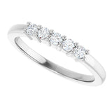 14K White Gold 1/5 CTW Lab-Grown Diamond Anniversary Band