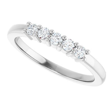 14K White Gold 1/5 CTW Lab-Grown Diamond Anniversary Band