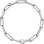 14K White 1 CTW Natural Diamond Link 7" Bracelet