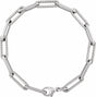 14K White Gold 1 CTW Lab-Grown Diamond Link 7" Bracelet