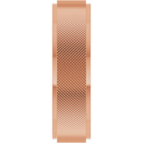 14K Rose Gold 6 mm Stepped-Edge Knurled Flat Band Size 11