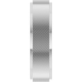 Continuum Sterling Silver 6 mm Stepped-Edge Knurled Flat Band Size 10.5