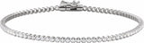 14K White Gold 1 5/8 CTW Lab-Grown Diamond Lightweight Line 7" Bracelet