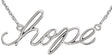 14K White Hope 16 1/2" Necklace