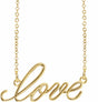 14K Yellow Gold Love 16 1/2" Necklace 