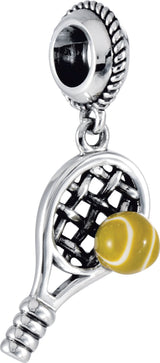 Sterling Silver 18x9.5 mm Kera Tennis Charm