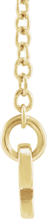 14K Yellow Taurus Zodiac 18" Necklace