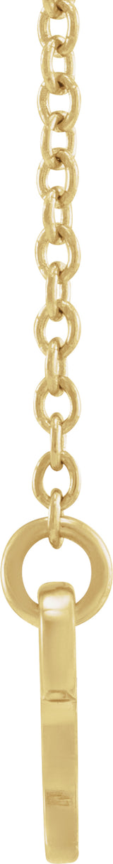14K Yellow Capricorn Zodiac 18" Necklace