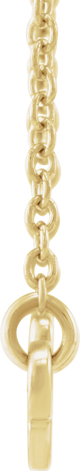 14K Yellow Leo Zodiac 18" Necklace