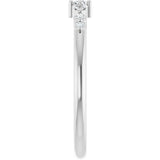 14K White Gold 1/8 CTW Natural Diamond Stackable Ring