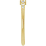 14K Yellow Gold 1/8 CTW Natural Diamond Stackable Ring