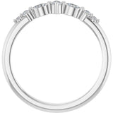 14K White Gold 1/8 CTW Natural Diamond Stackable Ring