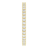 14K Yellow 1/3 CTW Natural Diamond Eternity Band