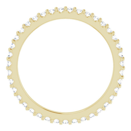 14K Yellow 1/3 CTW Natural Diamond Eternity Band