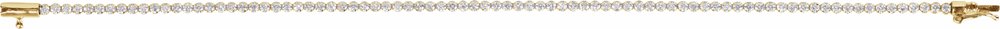 14K Yellow 1 5/8 CTW Lab-Grown Diamond Line 7" Bracelet