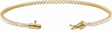 14K Yellow Gold 1 5/8 CTW Lab-Grown Diamond Lightweight Line 7" Bracelet