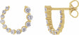 14K Yellow Gold 1/2 CTW Lab-Grown Diamond Front-Back Earrings