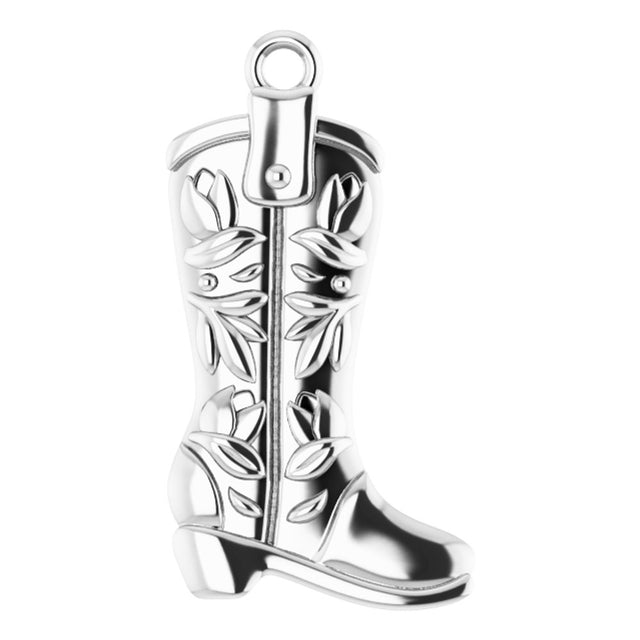 Sterling Silver Western Boot Dangle