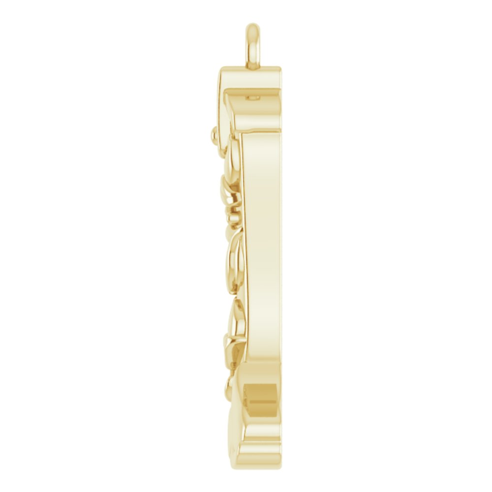14K Yellow Western Boot Dangle