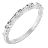14K White Gold 1/5 CTW Natural Diamond Anniversary Band