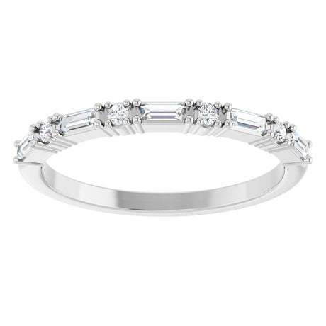 14K White Gold 1/5 CTW Natural Diamond Anniversary Band