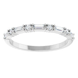 14K White Gold 1/5 CTW Natural Diamond Anniversary Band