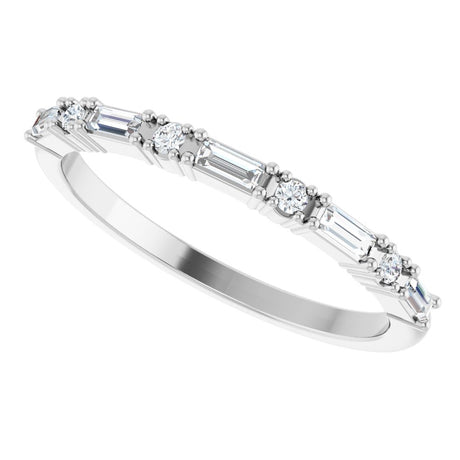 14K White Gold 1/5 CTW Natural Diamond Anniversary Band