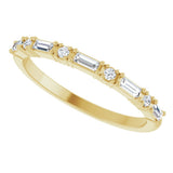 14K Yellow Gold 1/5 CTW Lab-Grown Diamond Anniversary Band