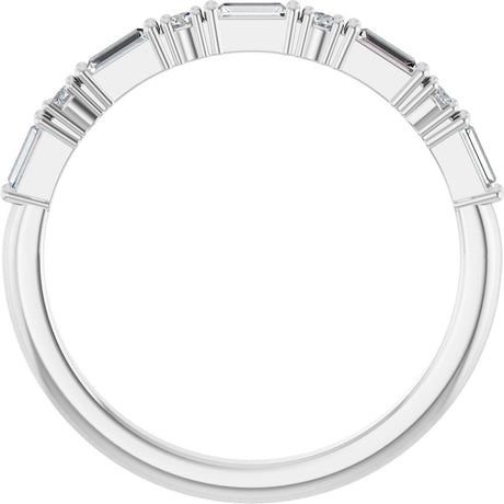 Platinum 1/5 CTW Natural Diamond Anniversary Band