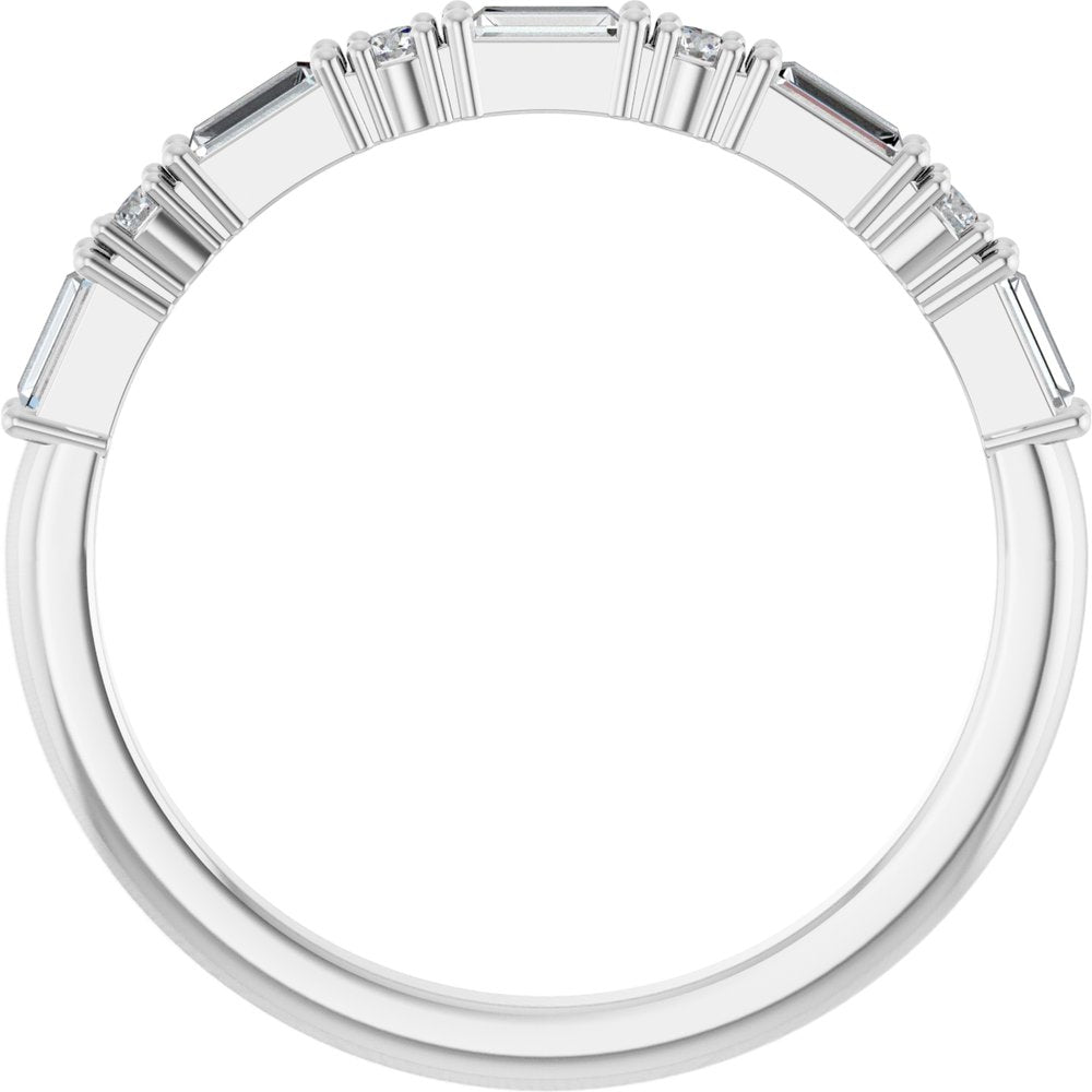 14K White Gold 1/5 CTW Natural Diamond Anniversary Band