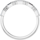 14K White Gold 1/5 CTW Natural Diamond Anniversary Band