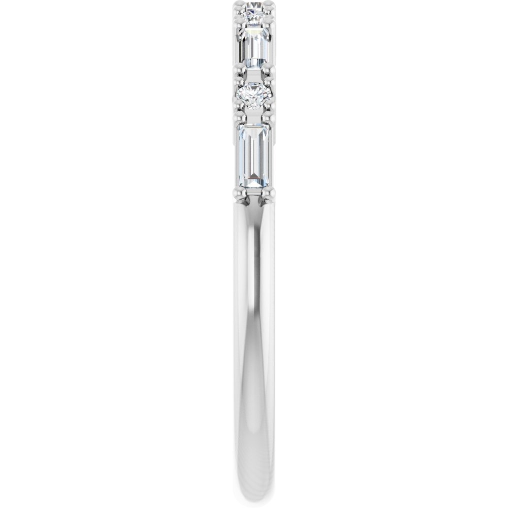 14K White Gold 1/5 CTW Natural Diamond Anniversary Band