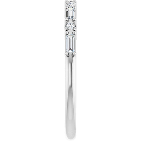 Platinum 1/5 CTW Natural Diamond Anniversary Band