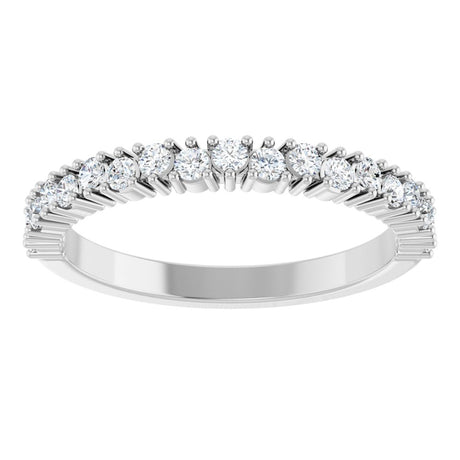 14K White Gold 3/8 CTW Lab-Grown Diamond Anniversary Band